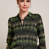 Blusa KING LOUIE Maisie Diva Olive Green