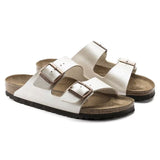 Birkenstock Arizona Birko-Flor Graceful Pearl White