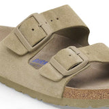 Birkenstock Arizona Plantilla blanda Ante Faded Khaki