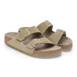 Birkenstock Arizona Plantilla blanda Ante Faded Khaki