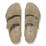 Birkenstock Arizona Plantilla blanda Ante Faded Khaki