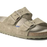 Birkenstock Arizona Plantilla blanda Ante Faded Khaki