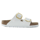 Birkenstock Big Buckle Birko-Flor enamelled Patent White