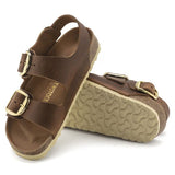 Birkenstock Milano Big Buckle Cuero engrasado Cognac