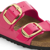 Birkenstock Arizona Big Buckle Birko-Flor esmaltado Patent Fuchsia Fusion