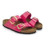 Birkenstock Arizona Big Buckle Birko-Flor esmaltado Patent Fuchsia Fusion