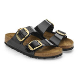 Birkenstock Arizona Big Buckle Birko-Flor esmaltado Patent Black Gold