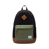 Mochila HERSCHEL Heritage™ Backpack 24L Black Four Leaf Clover Saddle Brown