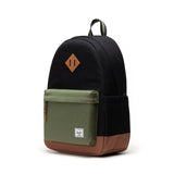 Mochila HERSCHEL Heritage™ Backpack 24L Black Four Leaf Clover Saddle Brown