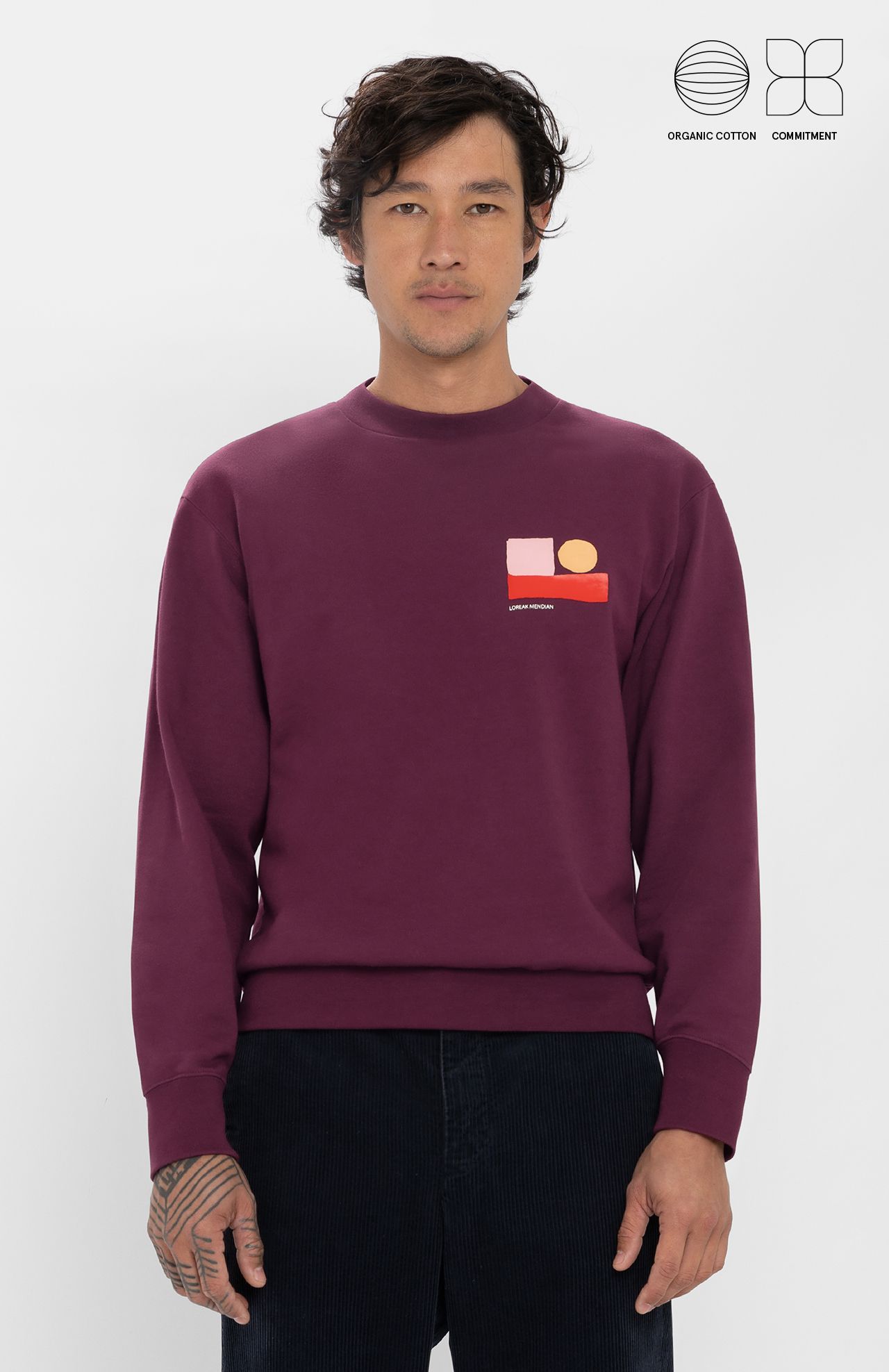 Sudadera LOREAK MENDIAN Enelzapato Burgundy