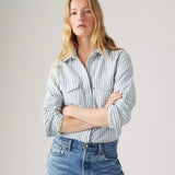 Levi's® Iconic Western Lightweight Navy Stripe Hemd 