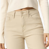 TIFFOSI Cropped Megan Beige Trousers