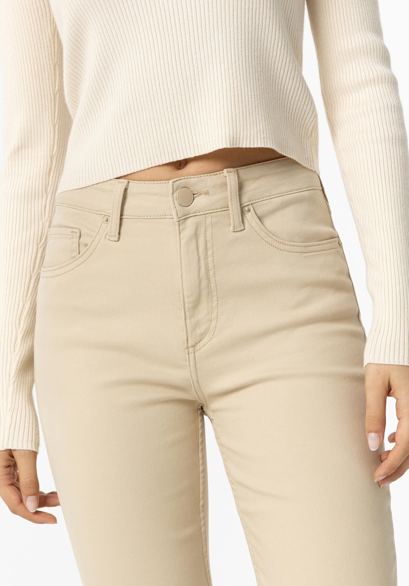 Pantalón TIFFOSI Cropped Megan Beige