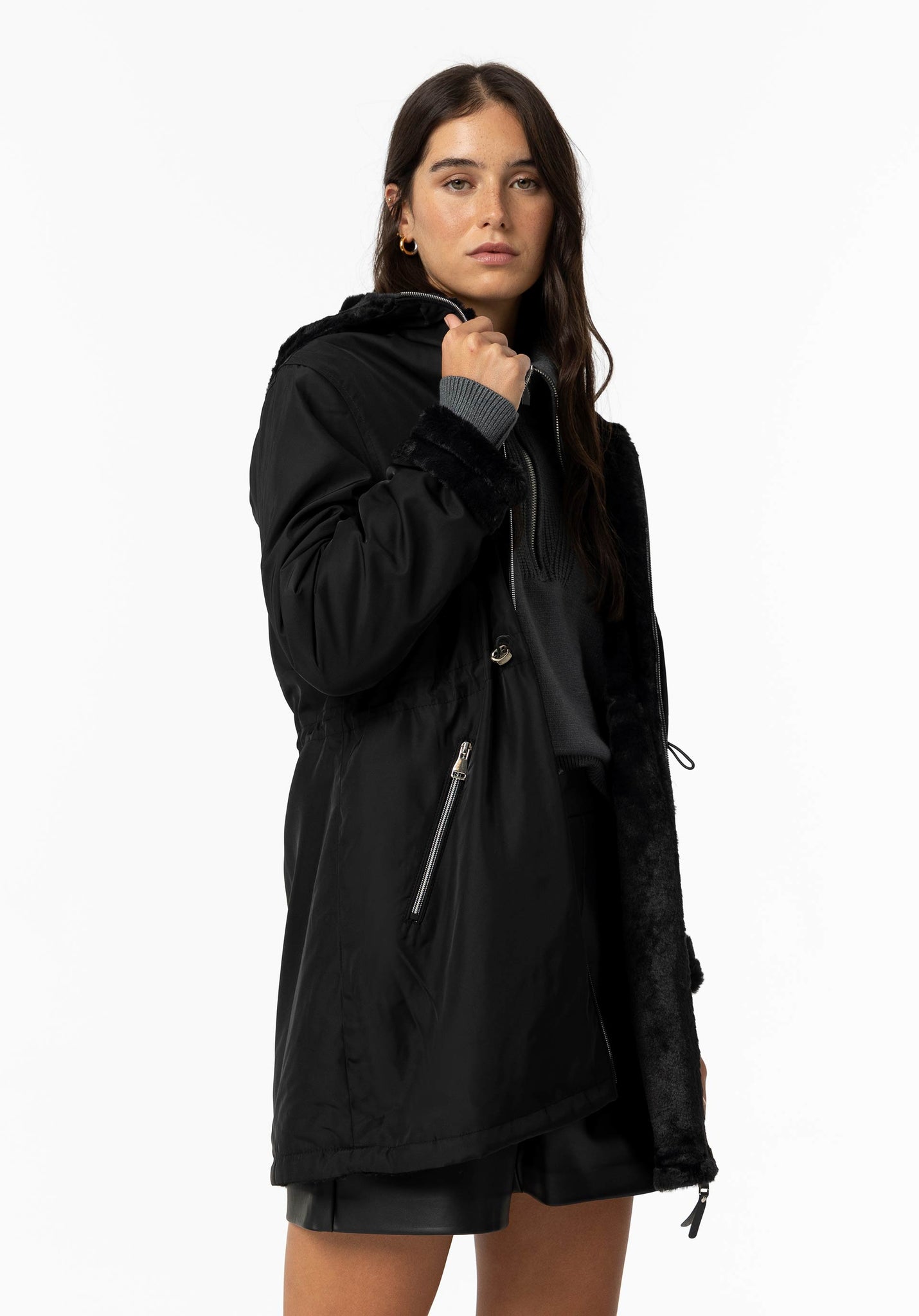 TIFFOSI Rocky schwarze Jacke