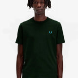 Camiseta Fred Perry Ringer M3519 Verde Noche