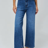 SALSA True Cropped Wide Leg Jeans With Belt 