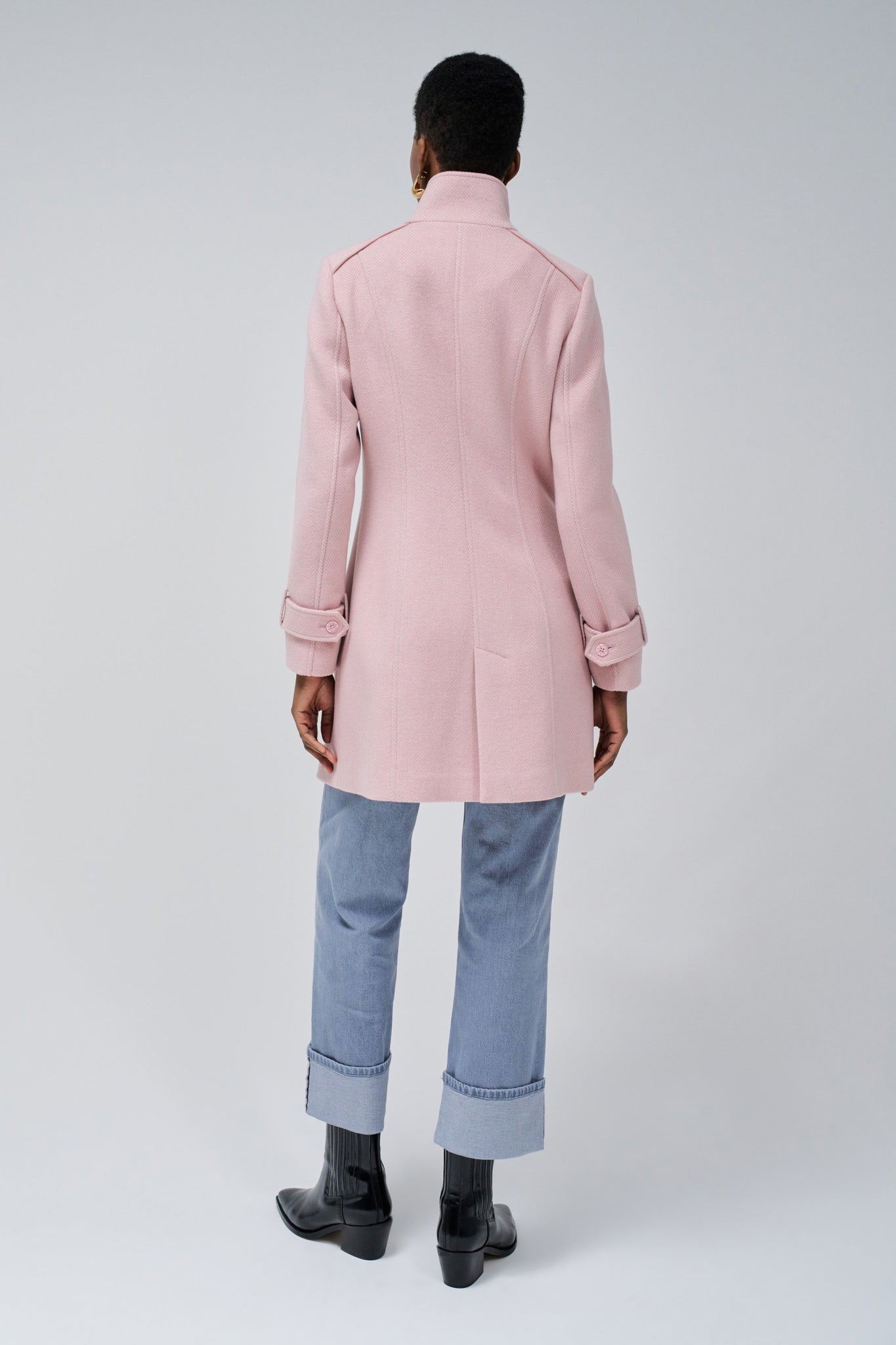 Salsa Jeans Grace Cloth Pink Coat 