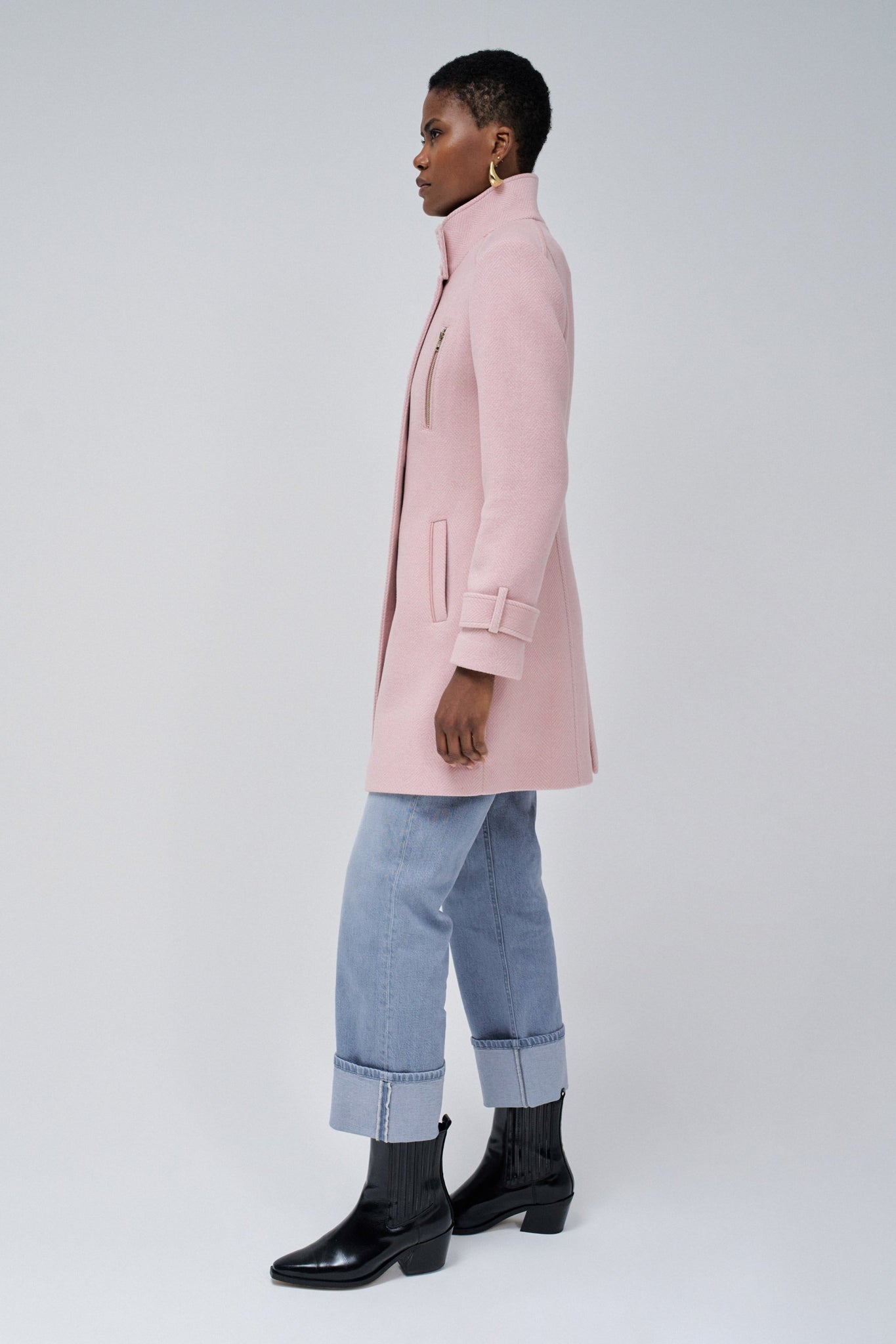 Salsa Jeans Grace Cloth Pink Coat 