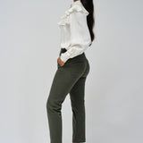 Pantalones SALSA Chinos Secret Push In Cropped Slim Verde