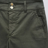 Pantalones SALSA Chinos Secret Push In Cropped Slim Verde