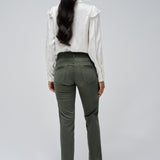 Pantalones SALSA Chinos Secret Push In Cropped Slim Verde