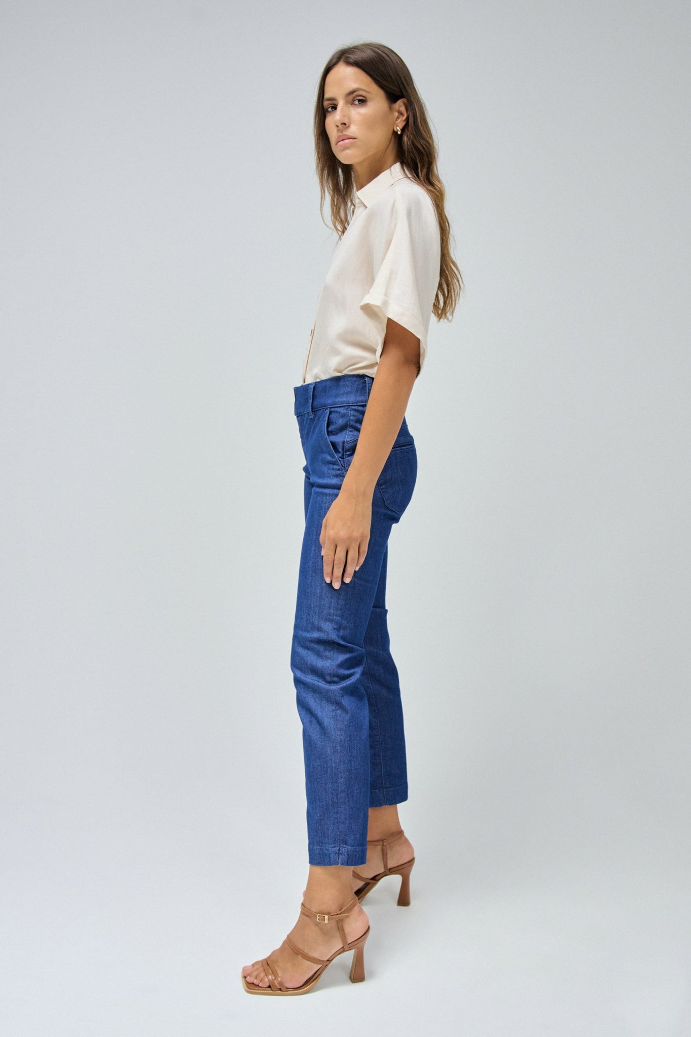 Pantalones SALSA Chinos Secret Push In Cropped Slim