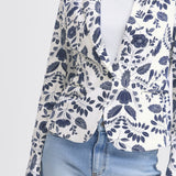 Blazer B.YOUNG Rizetta AOP Med Blue Flower