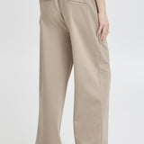 B.YOUNG Rizetta Wide Cropped Roasted Cashew Pants