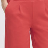 B.YOUNG Rizetta Wide Cropped Poinsettia Pants