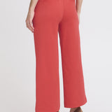 B.YOUNG Rizetta Wide Cropped Poinsettia Pants