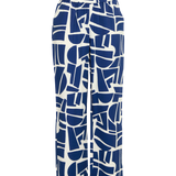 B.YOUNG Ihamma Med Blue Geo Trousers