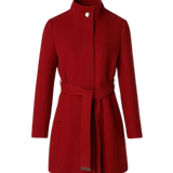 Salsa Jeans Grace Cloth Coat with Red Belt 