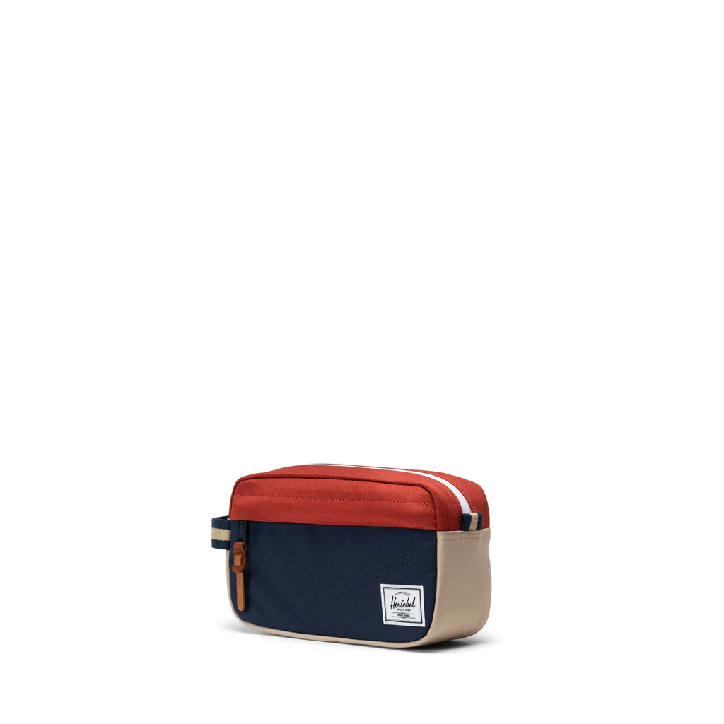 Neceser HERSCHEL Chapter Small Travel Kit Black Iris Red Ochre Twill