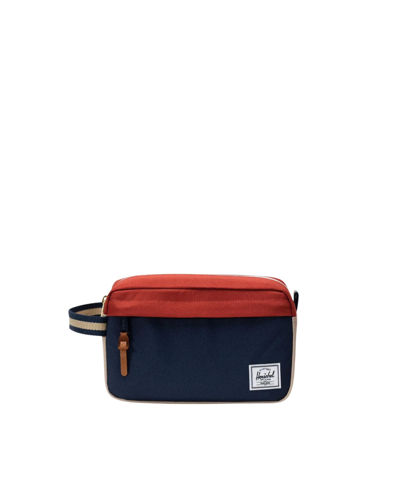 Neceser Herschel Chapter Travel Kit Black Iris Red Ochre Twill