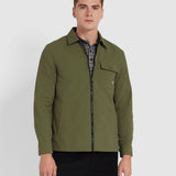 FARAH Holwick Overshirt Olive Green