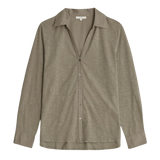 YERSE Giulia Khaki Long Shirt