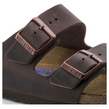 Birkenstock Arizona Plantilla blanda Cuero engrasado Habana