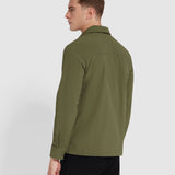 FARAH Holwick Overshirt Olive Green