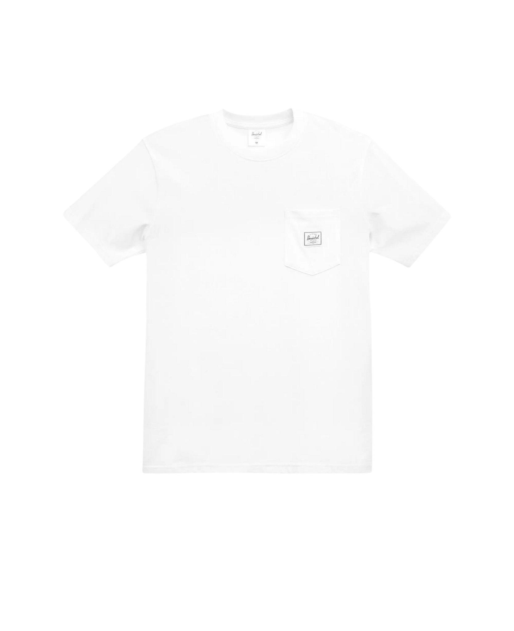 Weißes T-Shirt mit HERSCHEL-Tasche