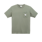 Camiseta HERSCHEL Pigment Dye Pocket Oil Green