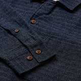 Camisa ANERKJENDT Akkurt Denim Jacquard Medium Blue Denim