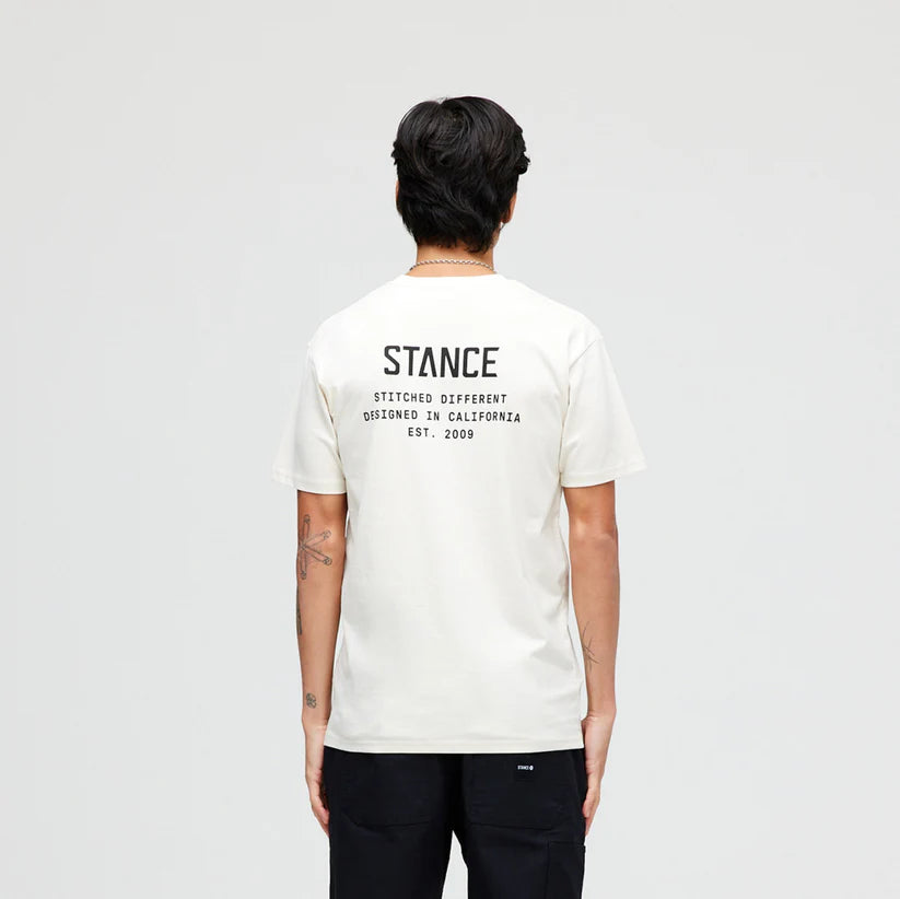 Camiseta STANCE Established Vintage White