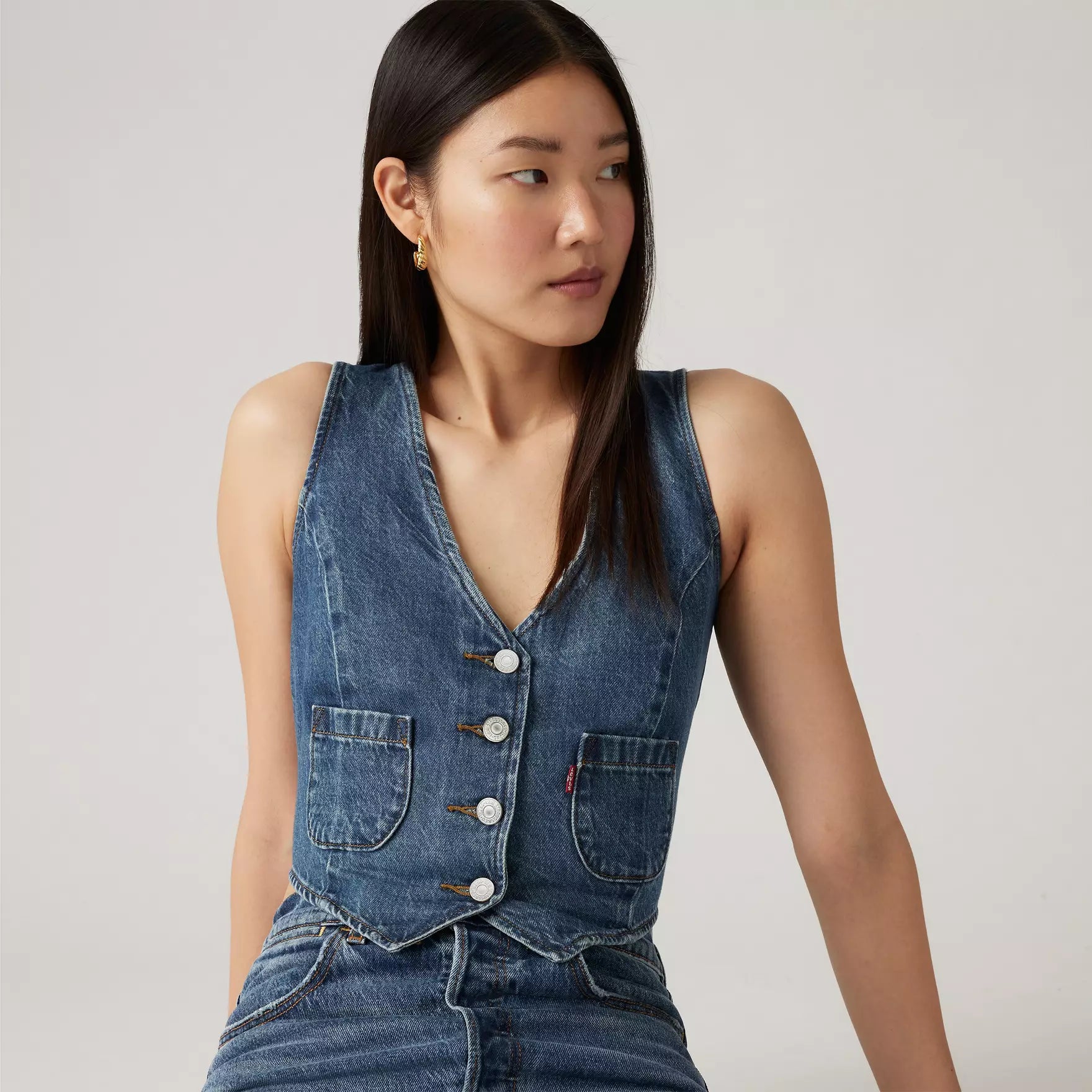 Chaleco Levi's® Denim Entallado