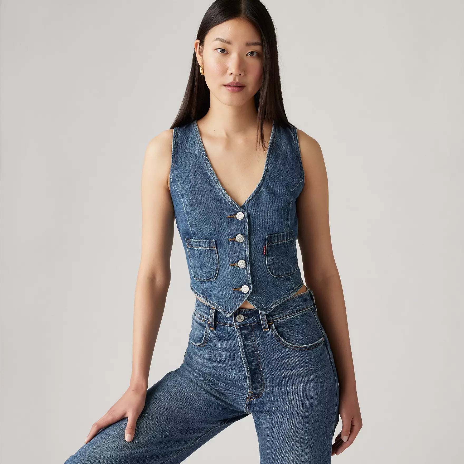 Chaleco Levi's® Denim Entallado