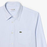 LACOSTE Striped Cotton Oxford Shirt 