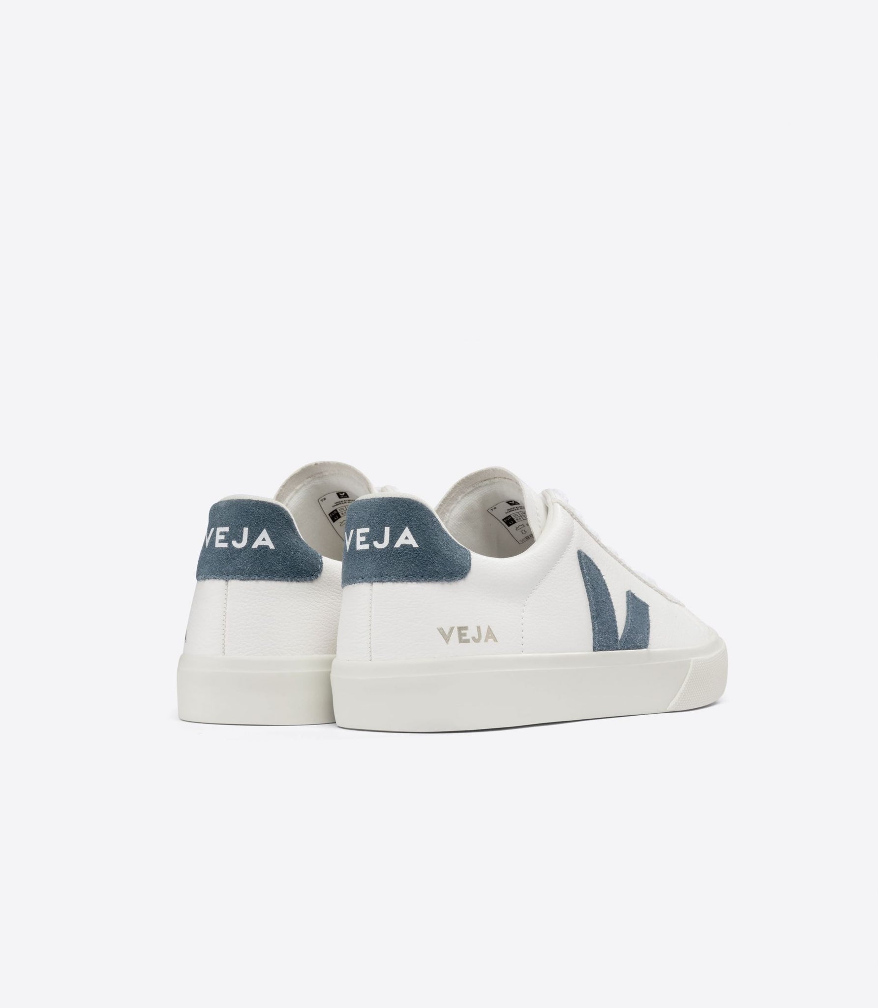 Weiße California-Sneaker aus VEJA Campo Chromefree-Leder