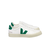 VEJA Campo Chromefree Leather White Emeraude Sneakers