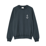 Cunha Dark Navy Ecru Logo Sweatshirt