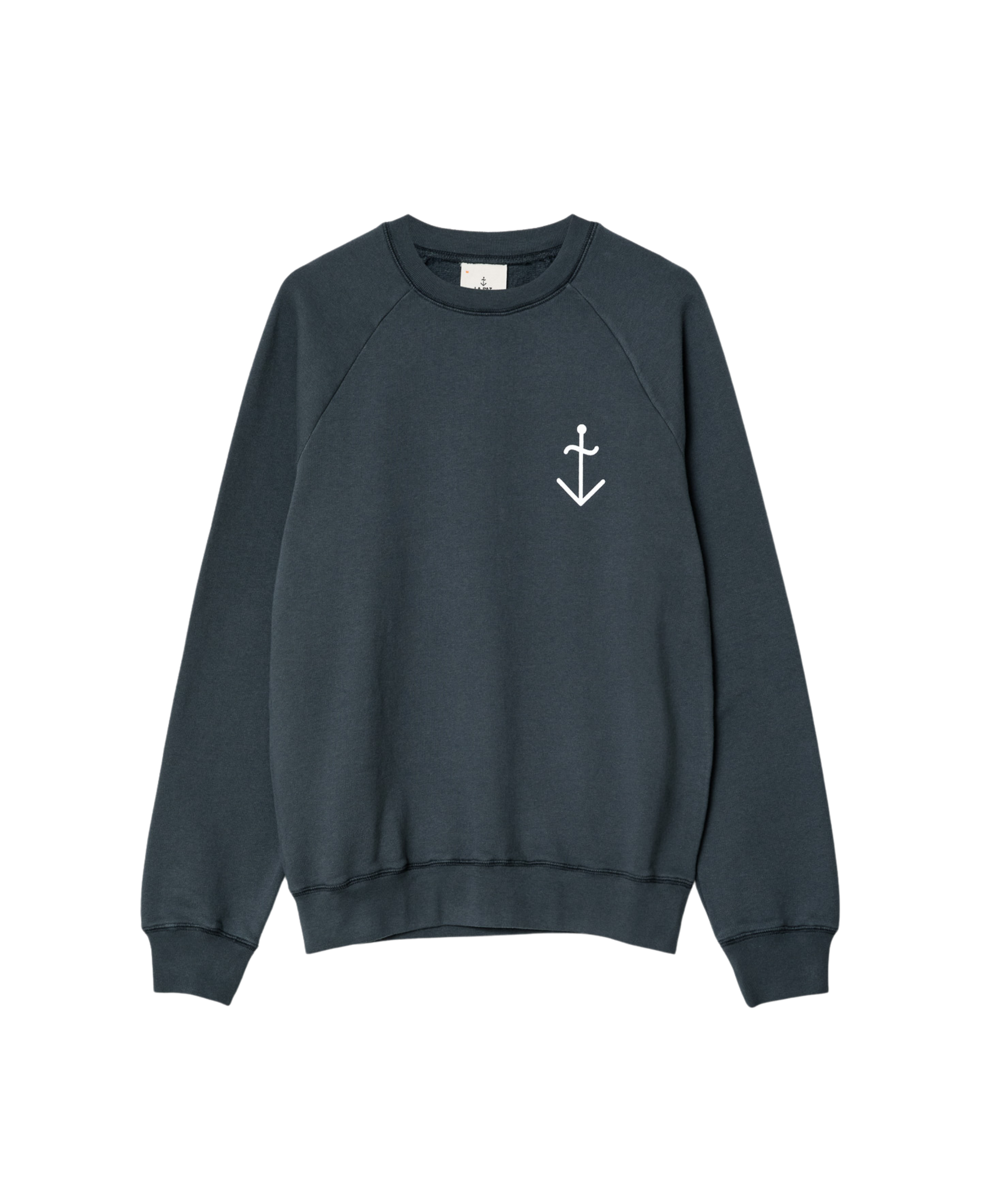 Cunha Dark Navy Ecru Logo Sweatshirt