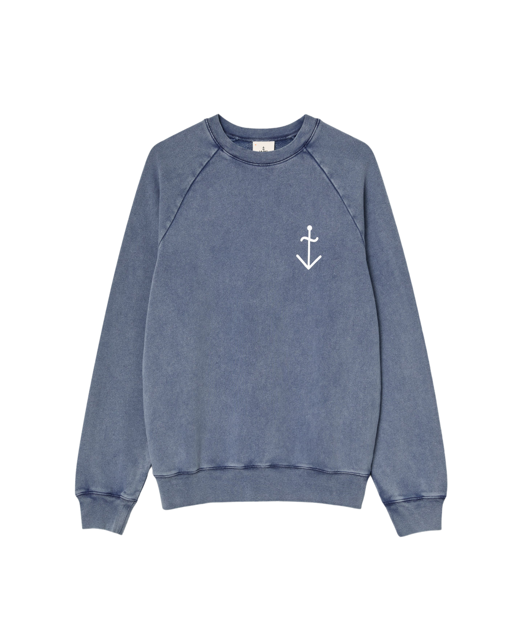 Cunha Dark Navy Ecru Logo-Sweatshirt